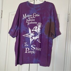 The Smashing Pumpkins Purple Tie Dye Graphic Tee Size XXL